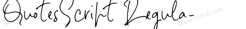 QuotesScript Regula字体转换